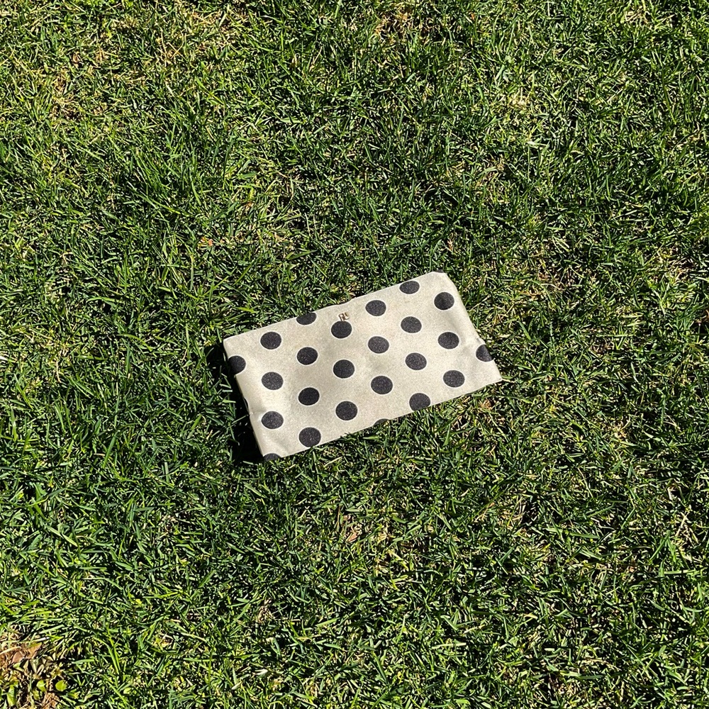 CHNY Carolina Herrera SS14 Sample Ivory/Dark Navy Jet Set Clutch